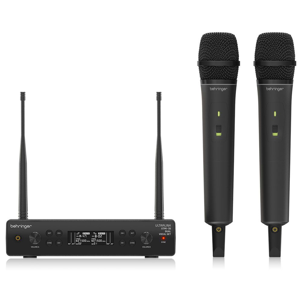 Behringer XTM1-35 Dual UHF Wireless Mic Kit (584-608MHz) - Image 1
