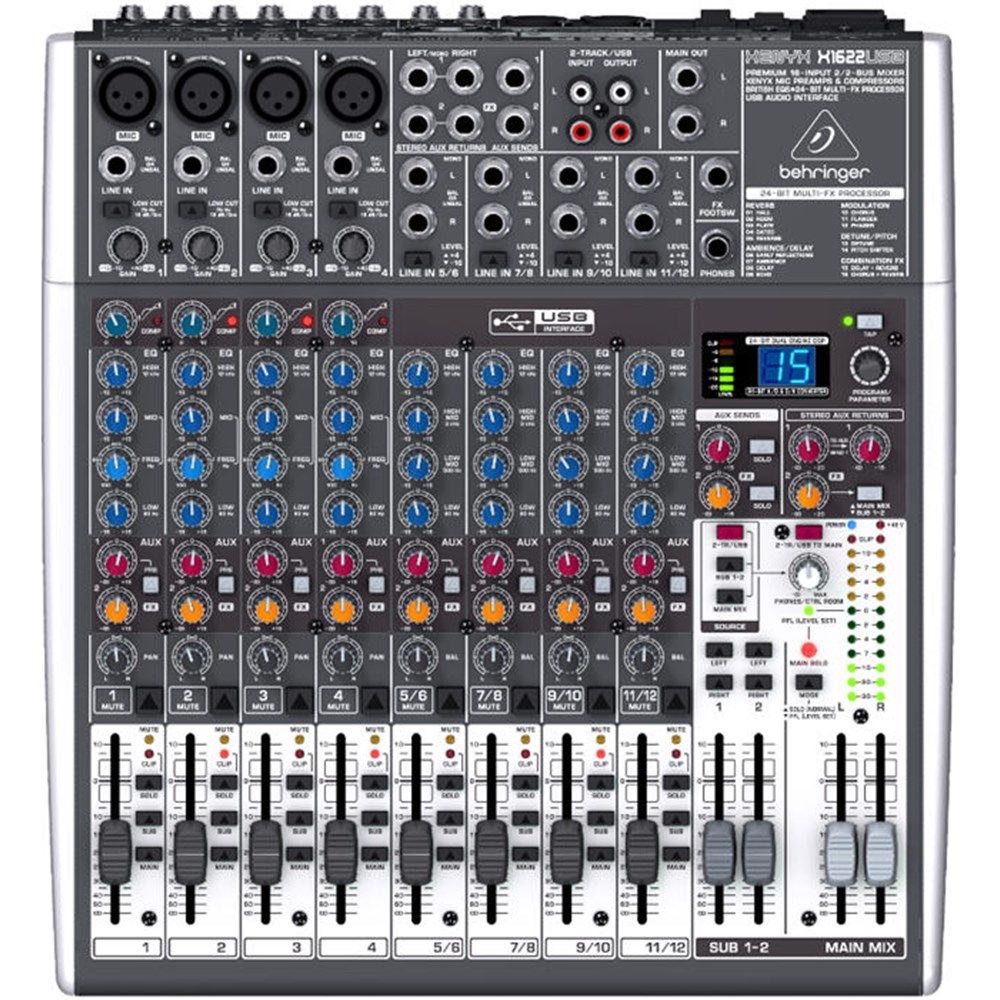 Behringer Xenyx X1622USB 16-Input Mixer w/ FX & USB - Image 1