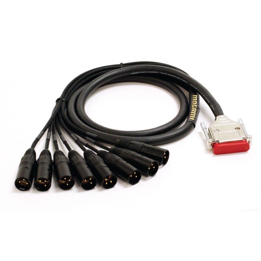Mogami DB25 to 8 x XLRM Cable (3ft) - Image 1