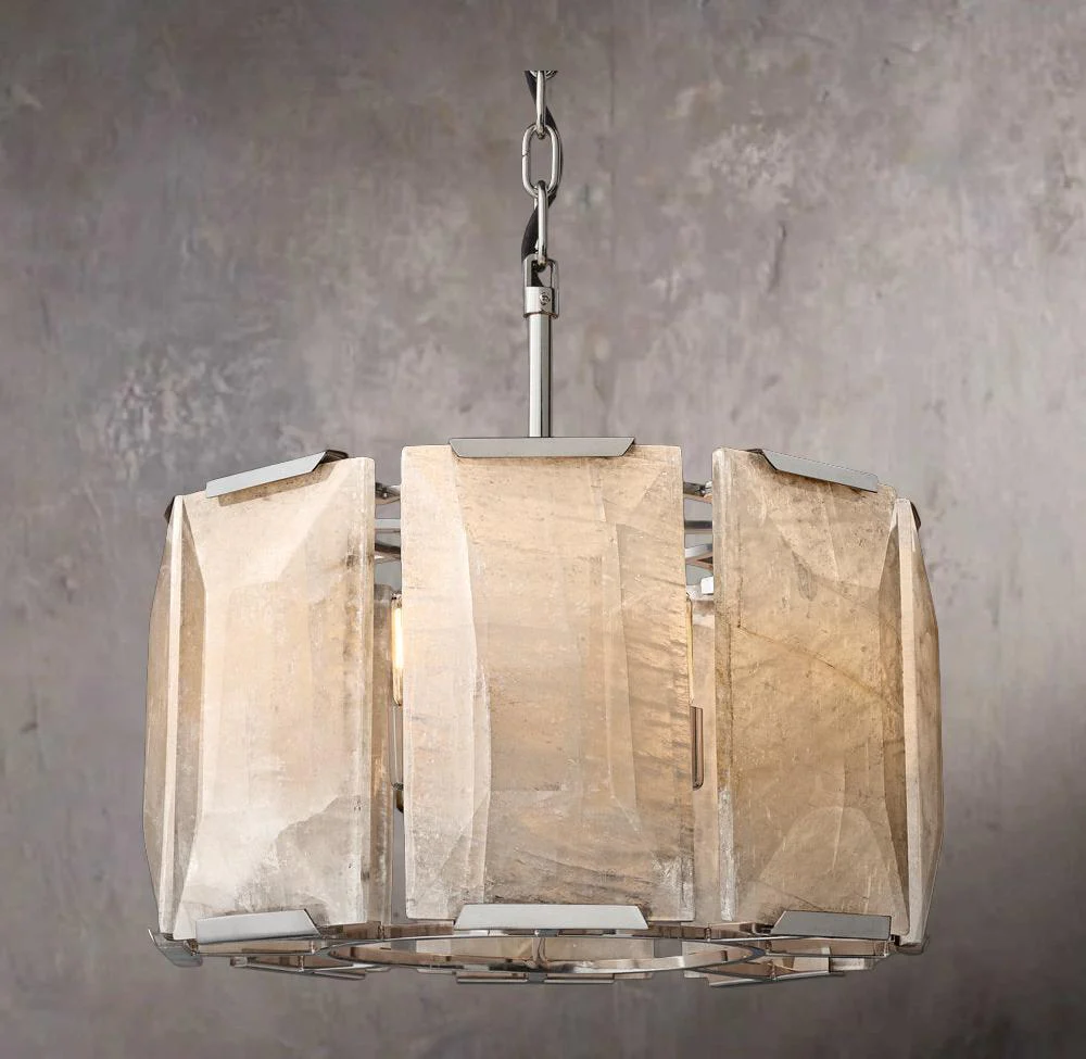 Harlowe Calcite Circular Chandelier 19" - Image 2