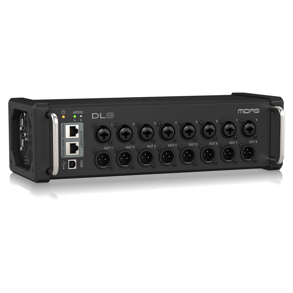 Midas DL8 8-In/8-Out Stage Box w/ 8x Midas Mic Pres & Ultranet - Image 1