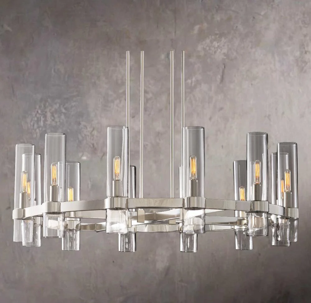 San Marcos Linear Rectangular Chandelier 54″