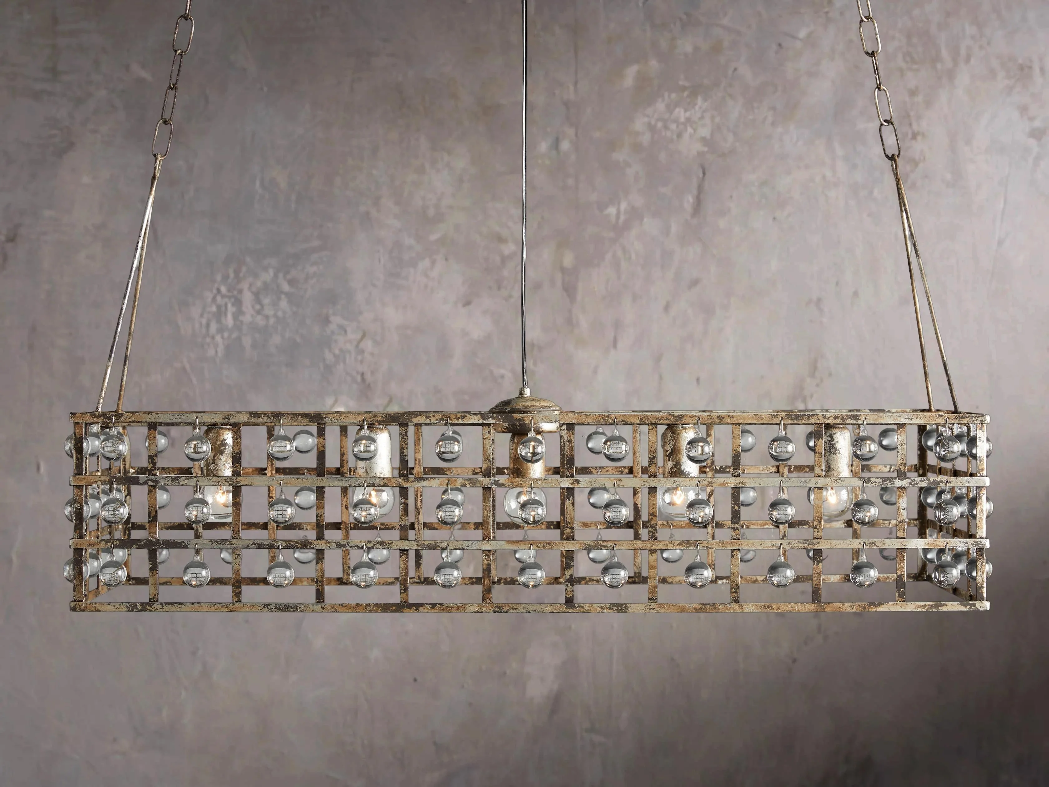 La Cage 41″ Linear Chandelier Light