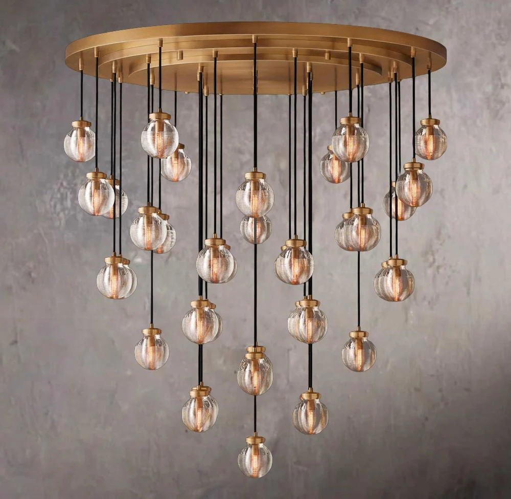Pearls Circular Chandelier 48" - Image 1