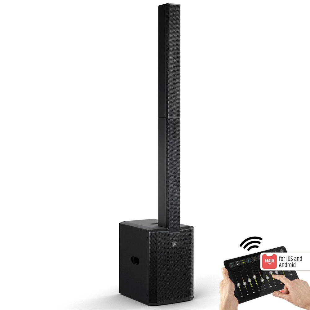 LD Systems MAUI 28 G3 Mix 2060w Column PA w/ Digital Mixer (Black) - Image 1