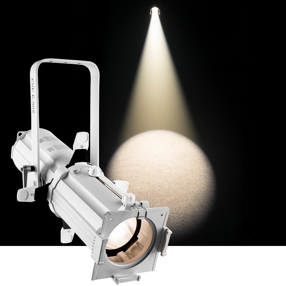Chauvet EVE E-50Z 50 Watt LED Framing Profile Spot with Manual Zoom in White - Image 1