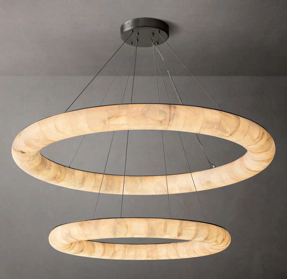 Rivage Smooth Dual-Level Circular Chandelier 61" - Image 3