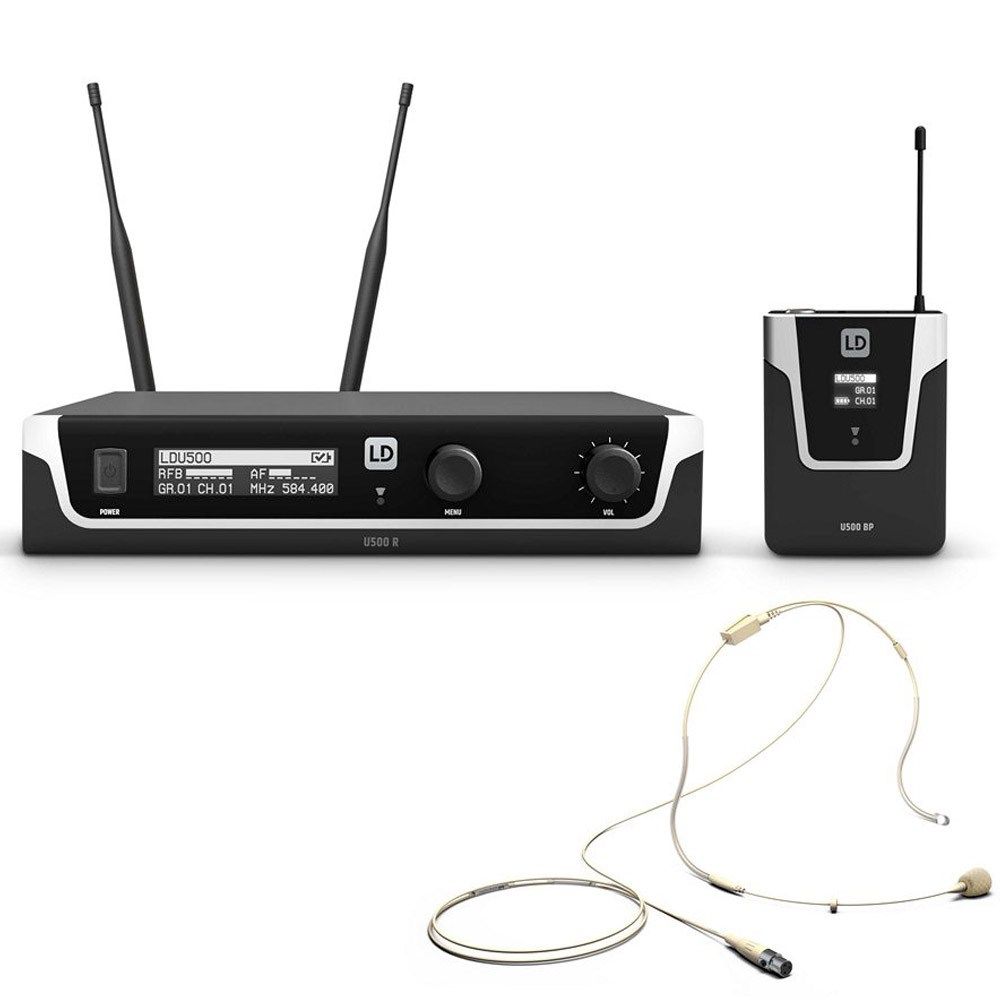 LD Systems U506 Wireless Headset System (Beige) 655-679 MHz - Image 1
