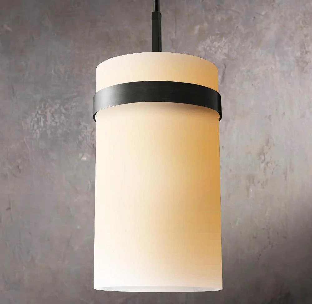 Ravelle Frosted Glass Hanging Pendant Lamp 12" - Image 2