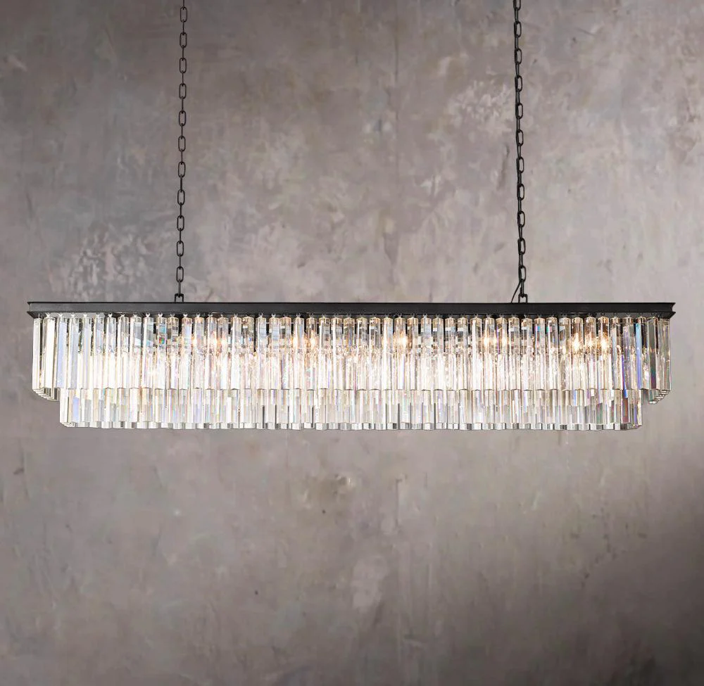1920s Odeon Linear Pendant Light 72" - Image 3