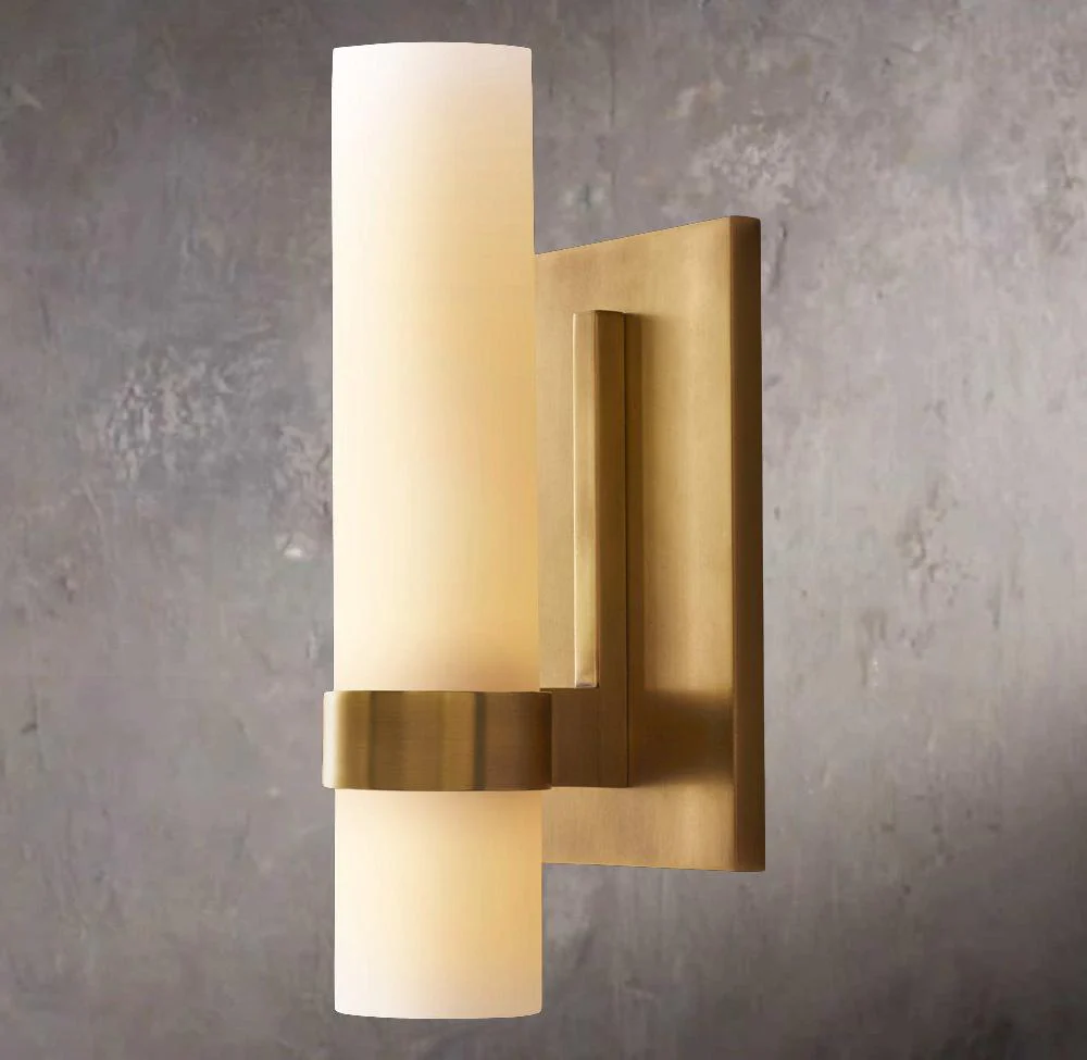 Ravelles Opal Milk Wall Sconce 12″