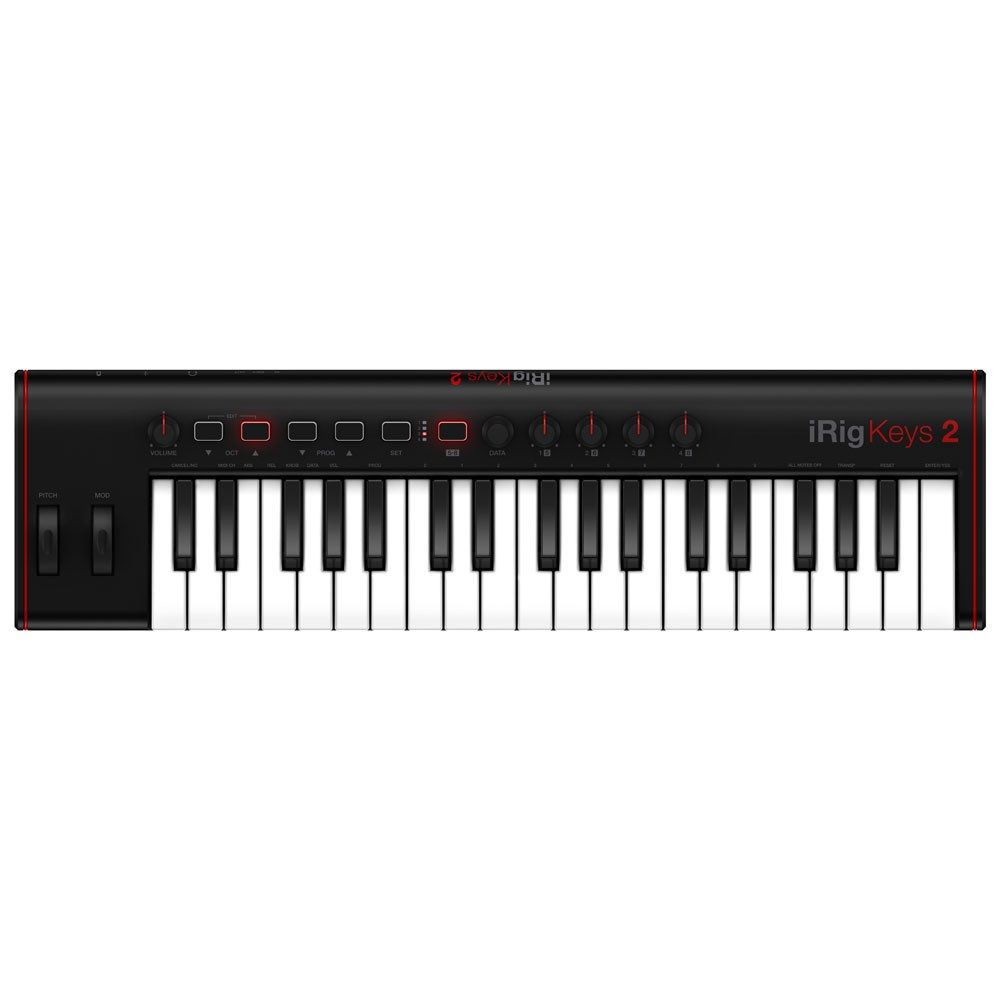 IK Multimedia iRig Keys 2 Compact MIDI Keyboard Controller w/ 37 Mini-Keys - Image 1