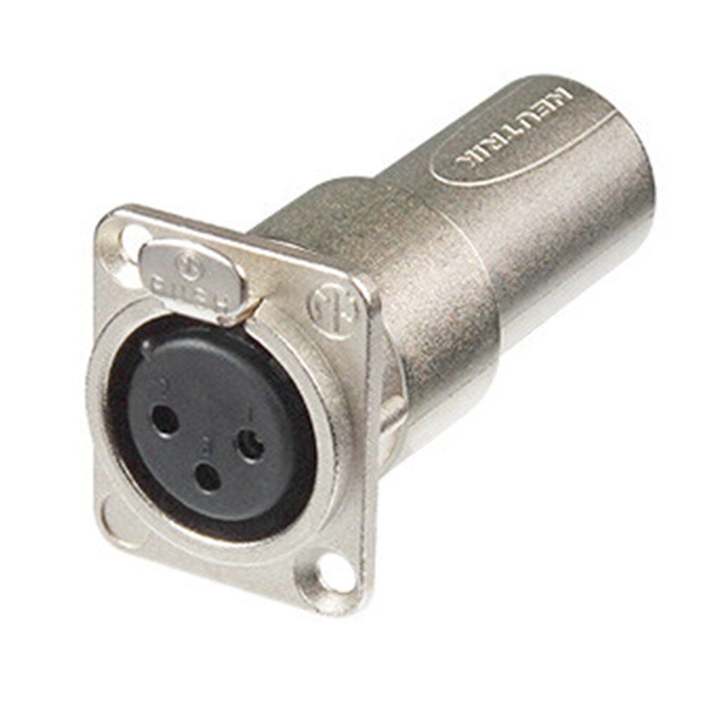Neutrik NA3FDM Female to Male D Flange Chassis Mount - Image 1