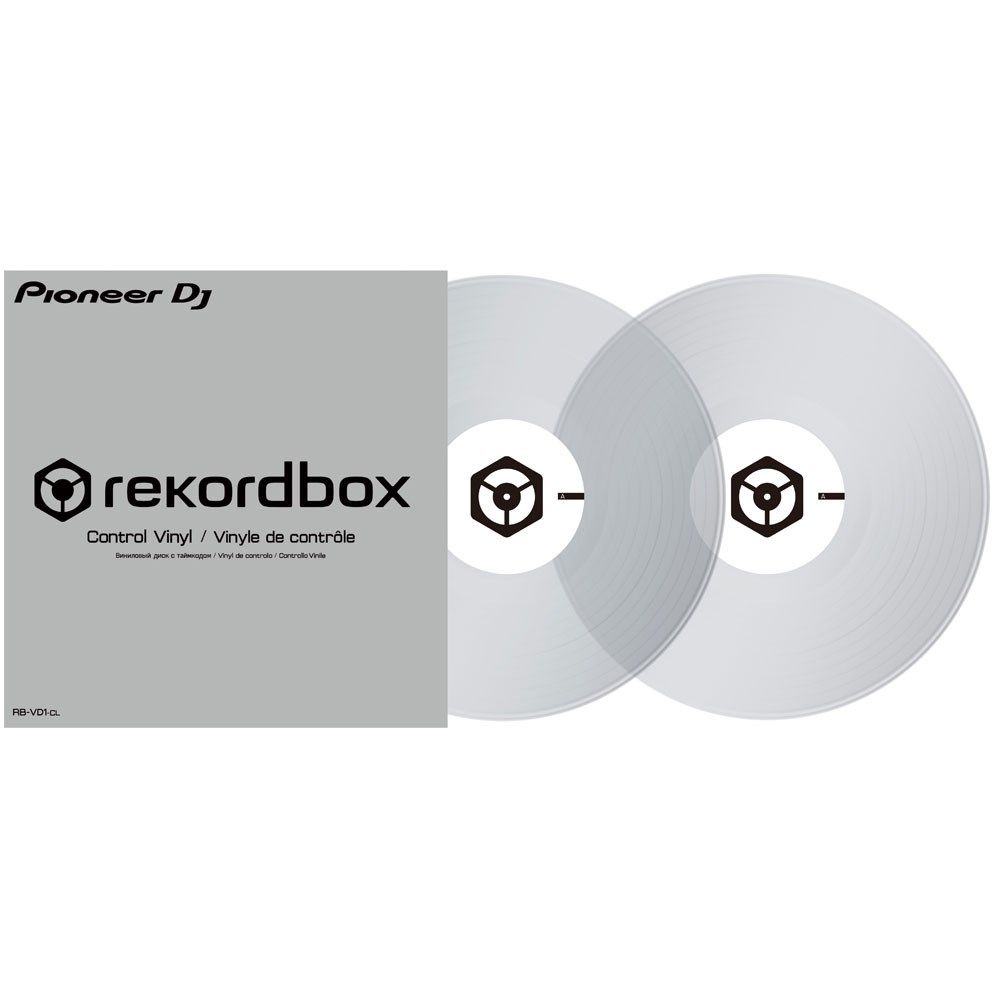 Pioneer RBVD1 Rekordbox DVS Control Vinyl - Transparent (Pair) - Image 1