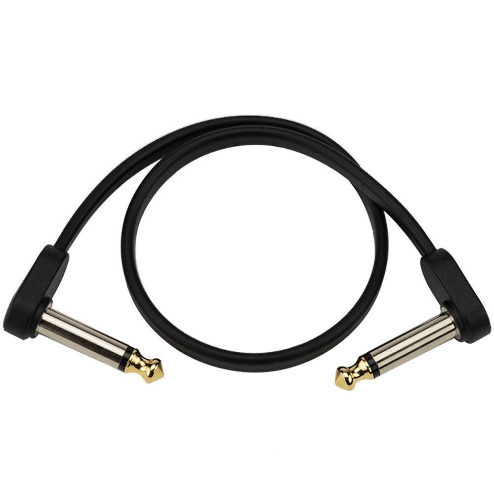 D'Addario Flat Patch Cable - Matching Right-Angle (1ft) - Image 1