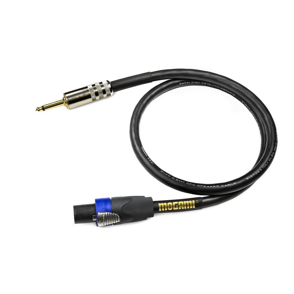 Mogami Speakon to 1/4" TS Speaker Cable (3ft) - Image 1