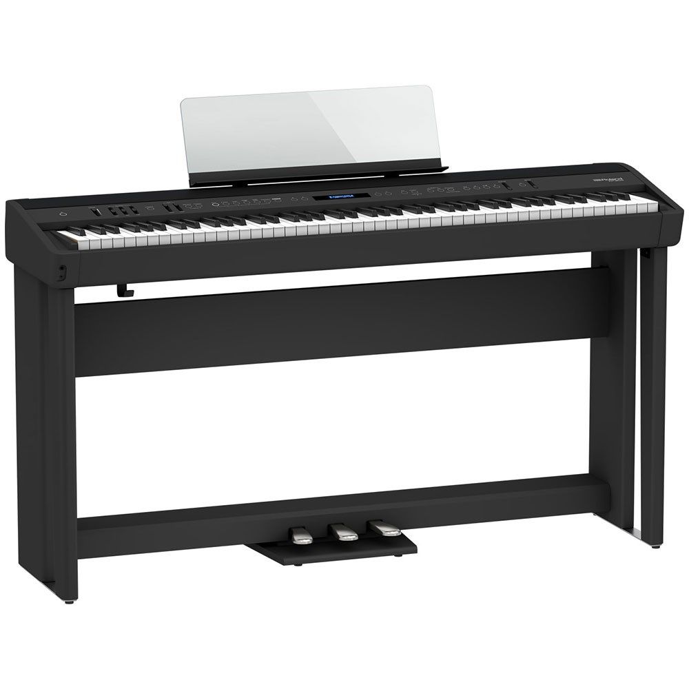 Roland FP90X Digital Piano w/ Stand & Pedals (Black) - Image 1
