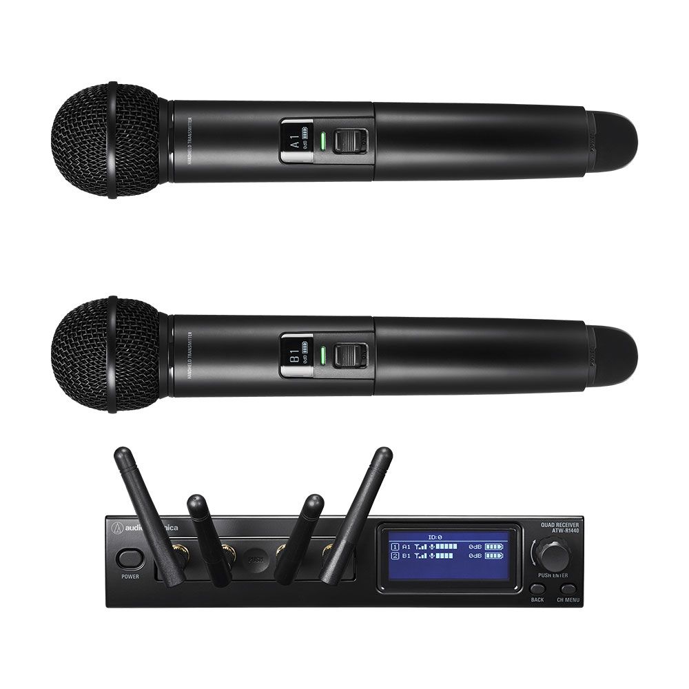 Audio Technica System 20 Pro ATW-1422 Dual Handheld Microphone System - Image 1