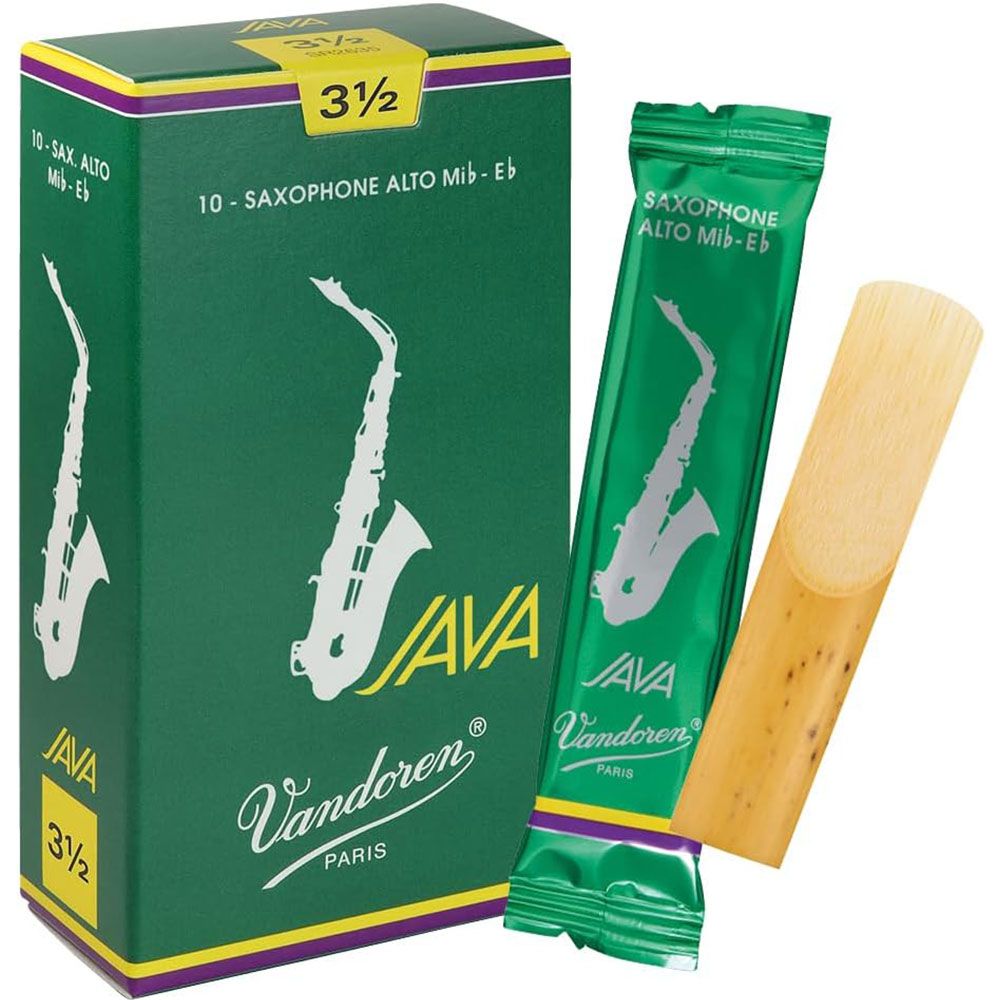 Vandoren Alto Sax Reed JAVA Strength 3.5 10 Pack - Image 1