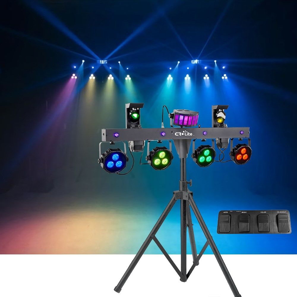 CR Lite Magik Scan Bar (Par + Derby + UV + Scanners w/ Stand & Bag) - Image 1