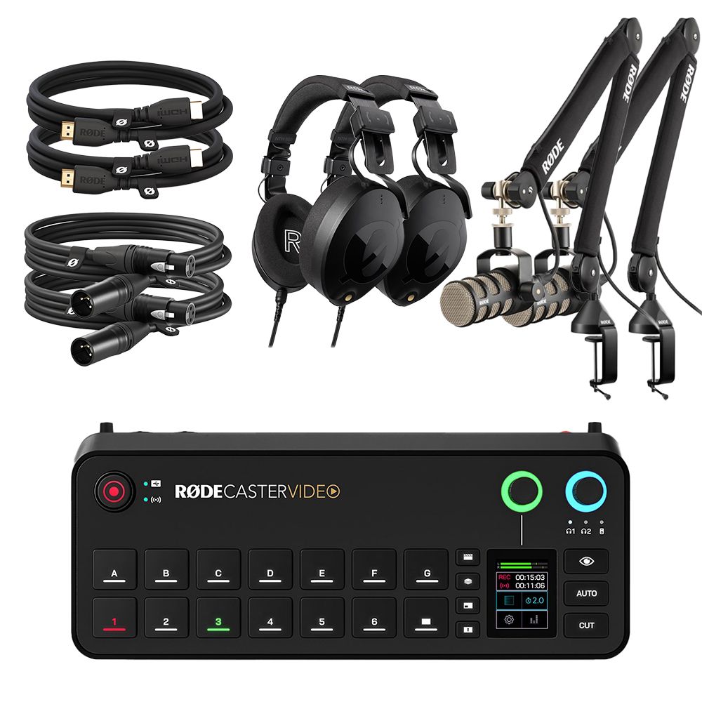Rode RodeCaster Video 2-Person Podcasting Kit - Image 1