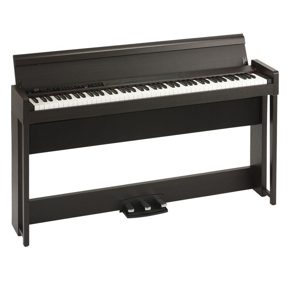 Korg C1 Air Digital Piano w/ RH3 Real Weighted Hammer Action Keyboard (Brown) - Image 1