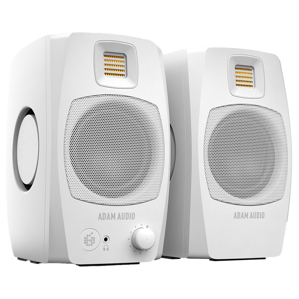 ADAM Audio D3V 2-Way 3.5" Active Desktop Monitor System (PAIR) (White) - Image 1