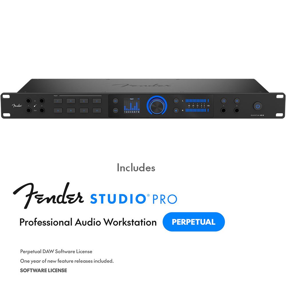 Fender Studio Quantum HD8 8-In/8-Out USB-C Audio Interface w/ ADAT - Image 1