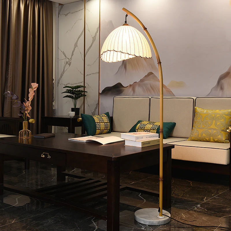 Bamboo Floor Lamp Stylish Lighting for Study & Bedroom