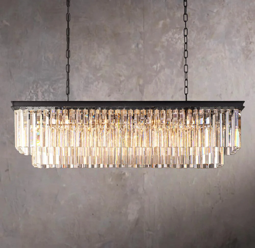 1920s Odeon Linear Pendant Light 49″