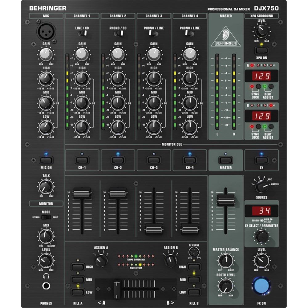 Behringer DJX750 DJ Mixer w/ FX - Image 1