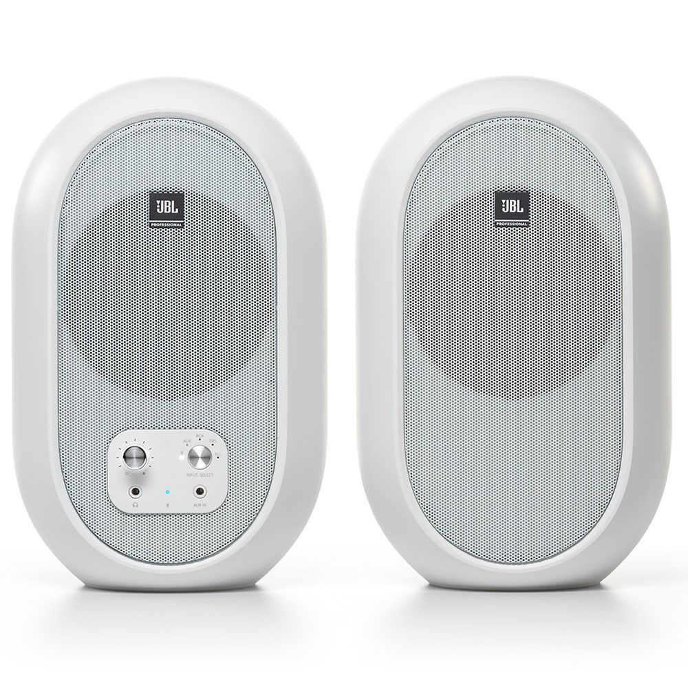 JBL One Series 104BT 4.5" Powered Desktop Reference Monitors w/ Bluetooth (White) - Image 1