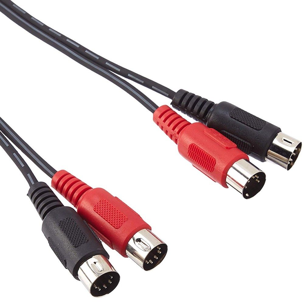 Hosa MID-203 Dual 5-Pin DIN to Same MIDI Cable (3m) - Image 1