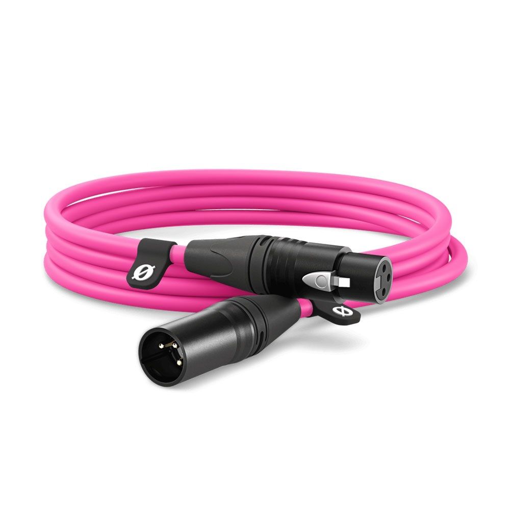 Rode Premium XLR Cable - 3m (Pink) - Image 1