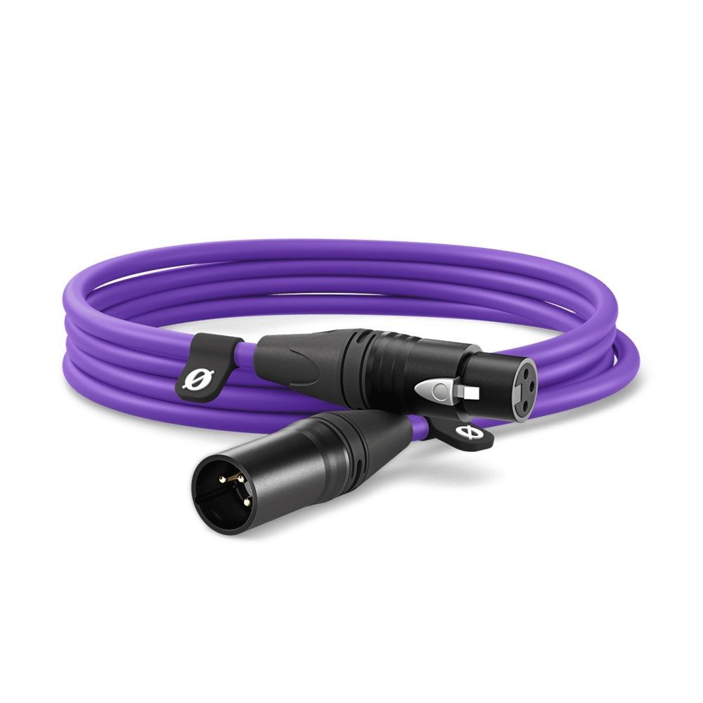 Rode Premium XLR Cable - 3m (Purple) - Image 1