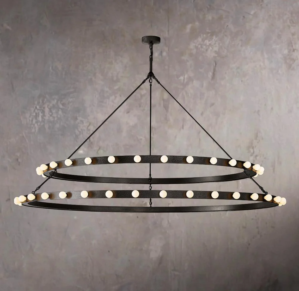 Vitoria Two-Tier Round Chandelier 72″