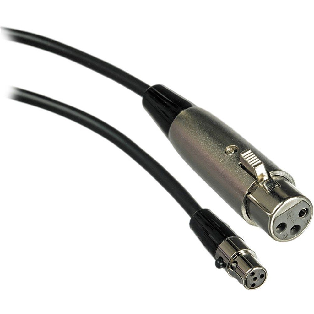 Shure WA310 4-Pin Mini TA4(F) to XLR(F) Microphone Cable for Body-Pack Transmitters (4ft) - Image 1
