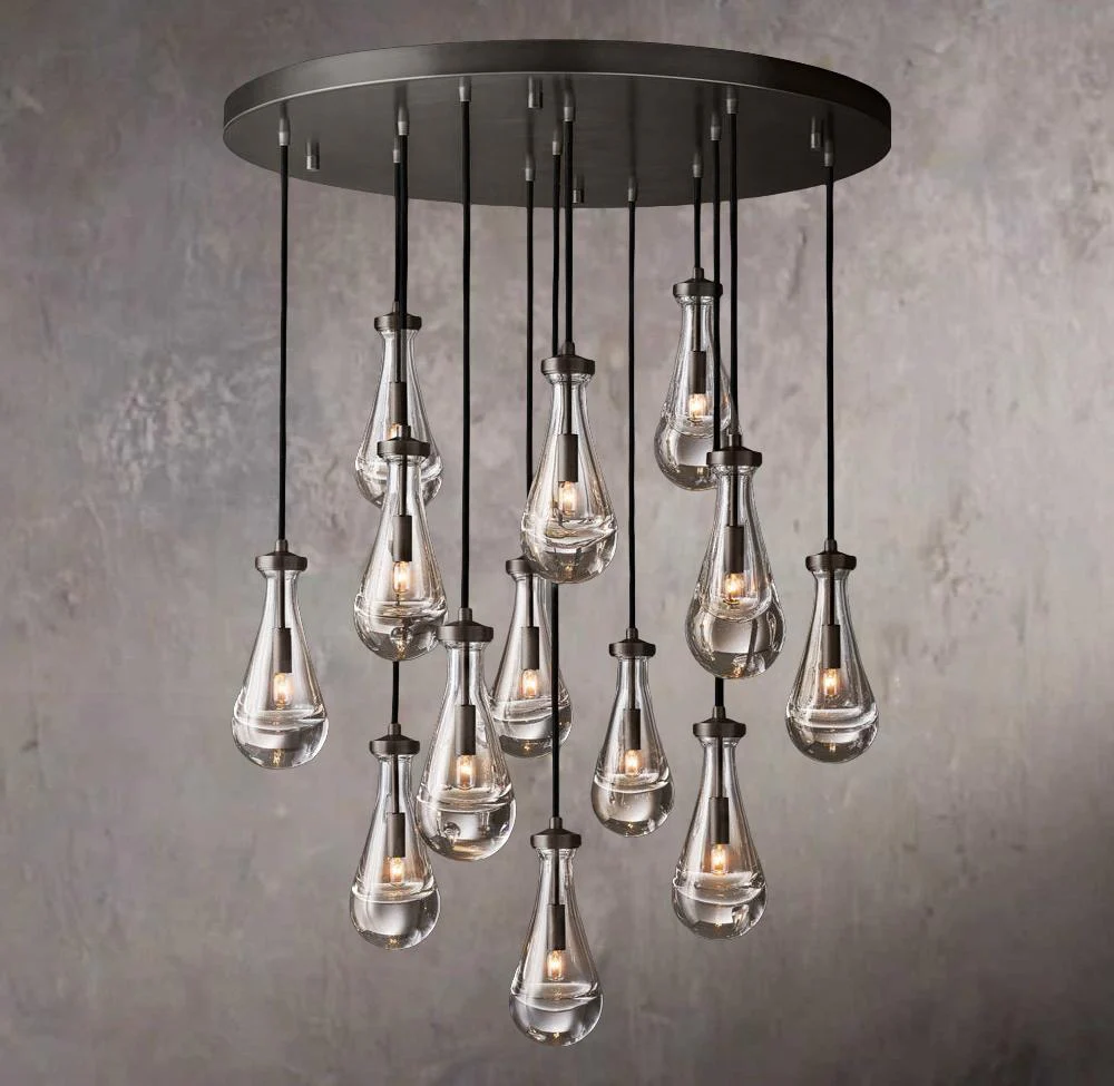 Rainy Circular Chandelier 36" - Image 3