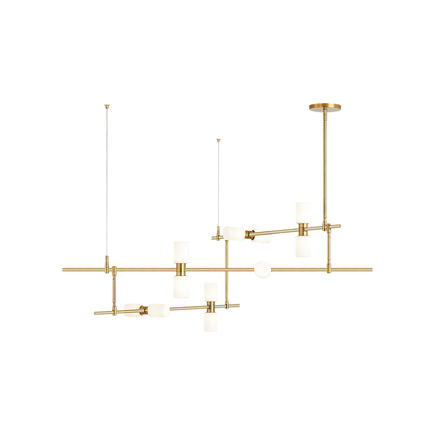 ModernRail Chandelier 2 - Image 1