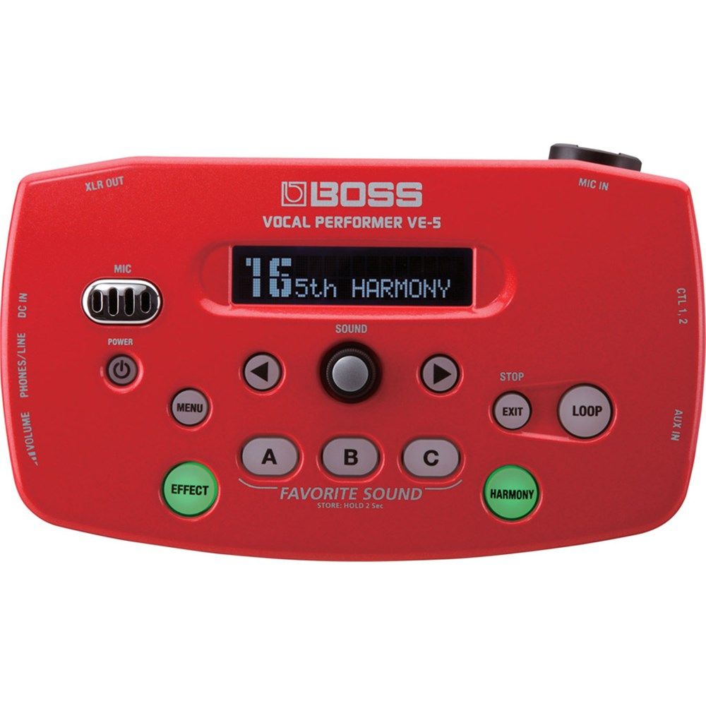 Boss VE-5 Vocal Performer (Red) - Image 1