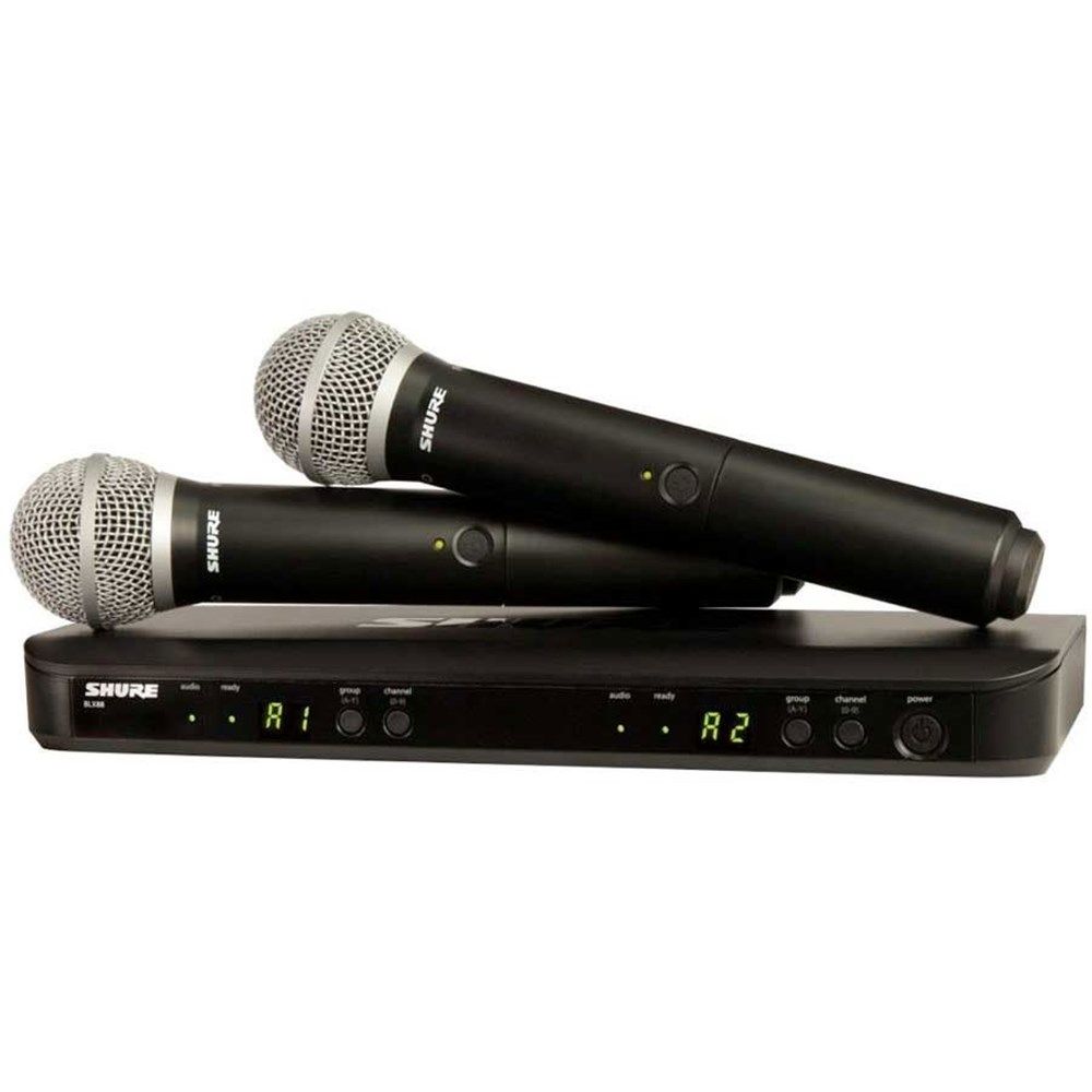 Shure BLX288 / Beta58 Dual Wireless Mic System M17 - Image 1