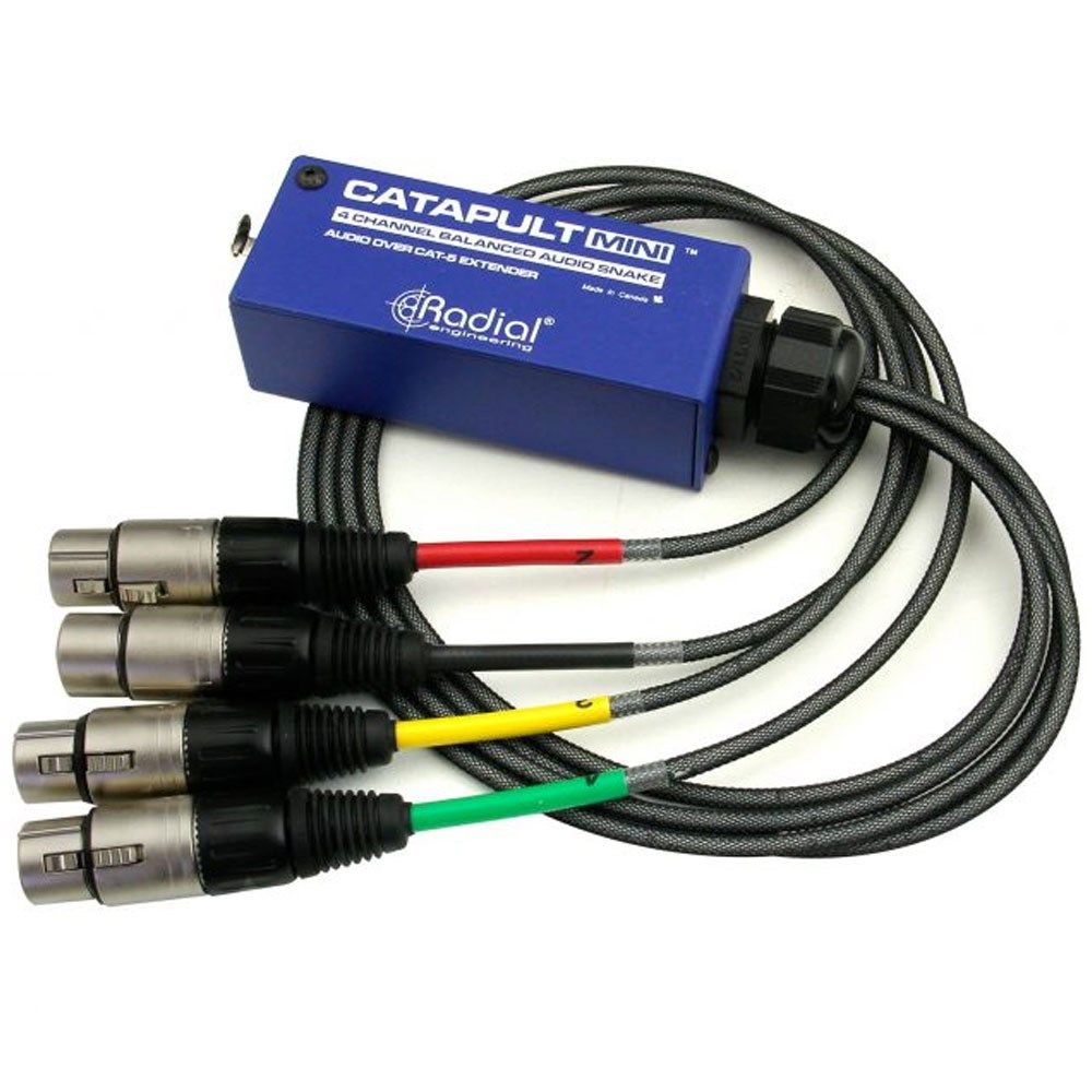 Radial Catapult Mini RX 4-Ch Compact Cat-5 Analog Snake (Female XLR Version) - Image 1