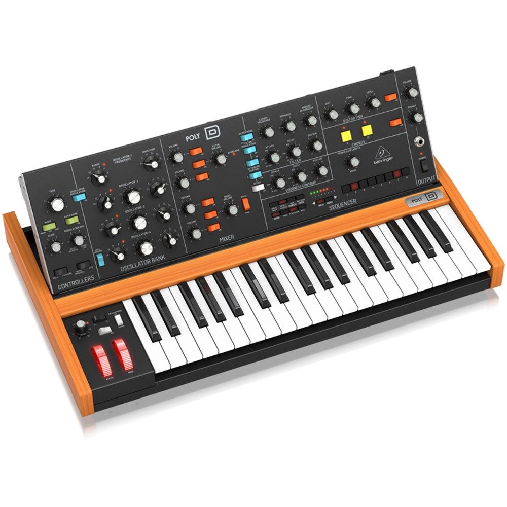 Behringer POLY D Analog 4-Voice Polyphonic Synth w/ 37 Full-Size Keys - Image 1