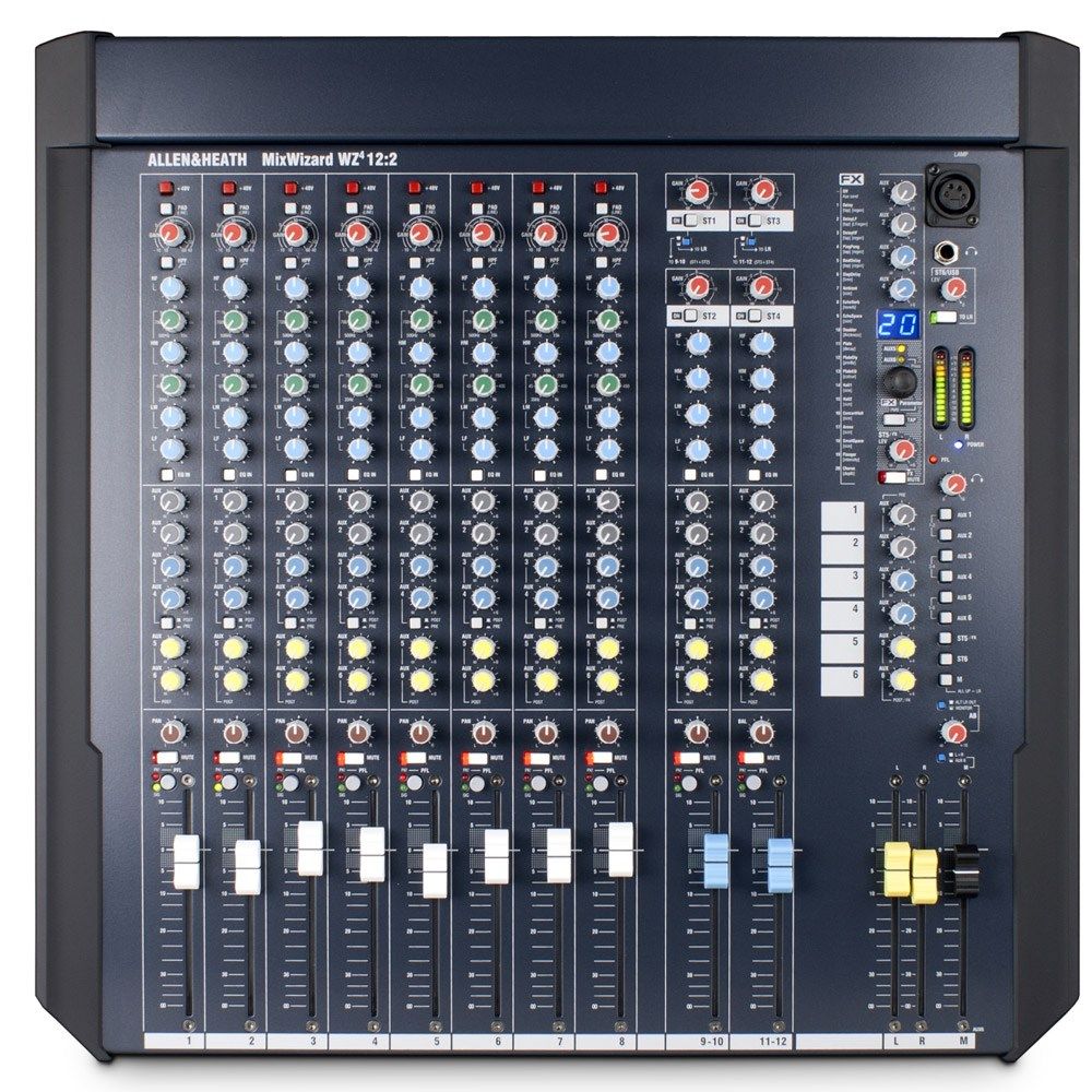 Allen & Heath MixWizard WZ4 12:2 Desk / Rack Mountable All Purpose Mixer - Image 1