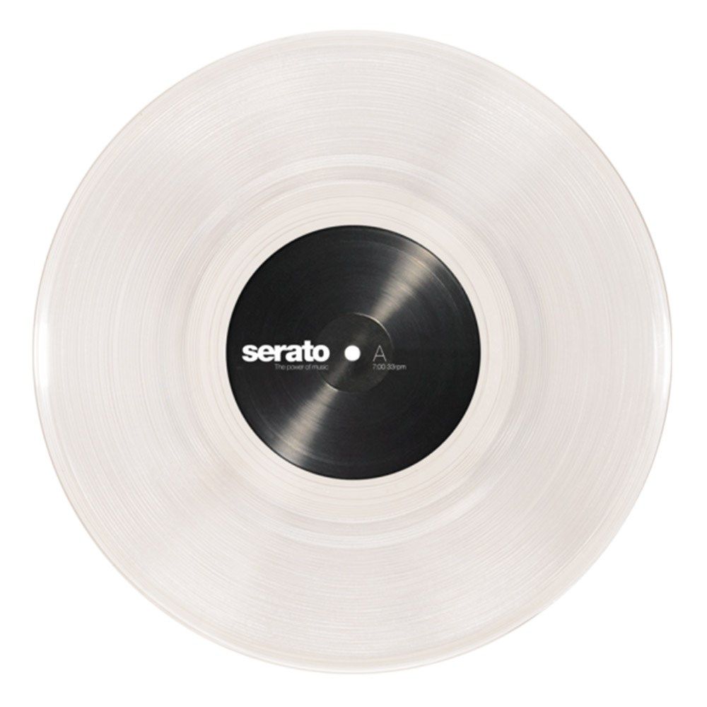 Serato 10" Standard Colour Control Vinyl PAIR (Clear) - Image 1