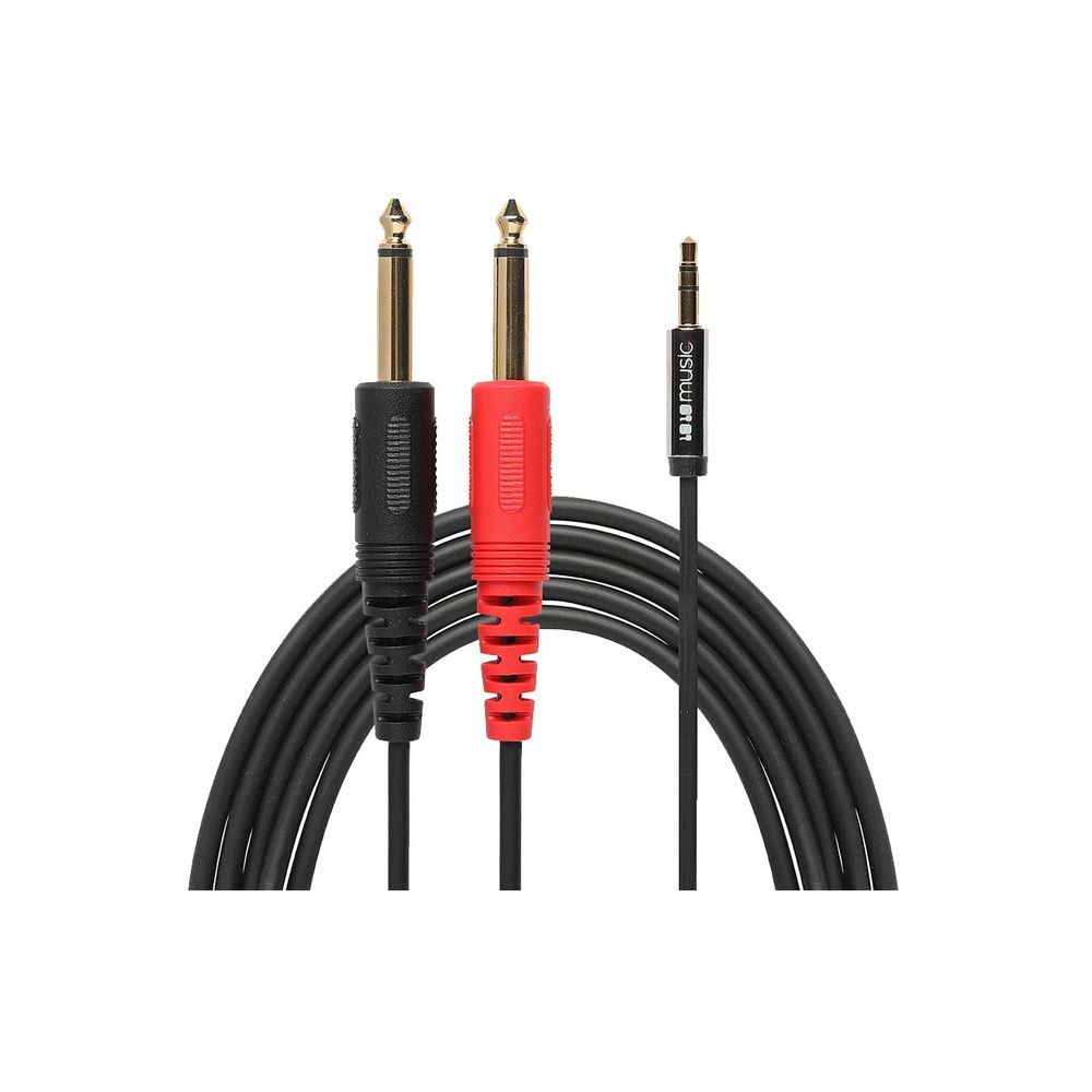 1010 Music 3.5mm To Dual 1/4" Stereo Breakout Cable 1.4m (3-Pack) - Image 1