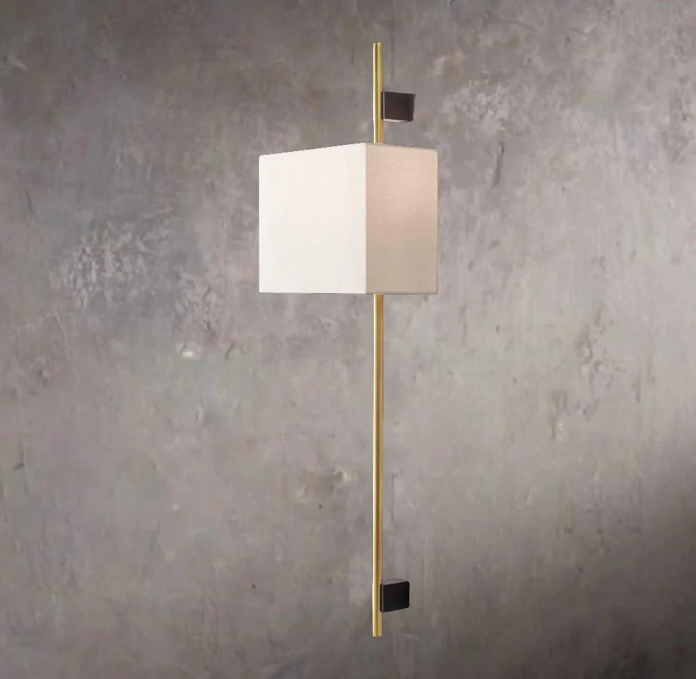 Velas Circular Bar Wall Sconce – Square Shade