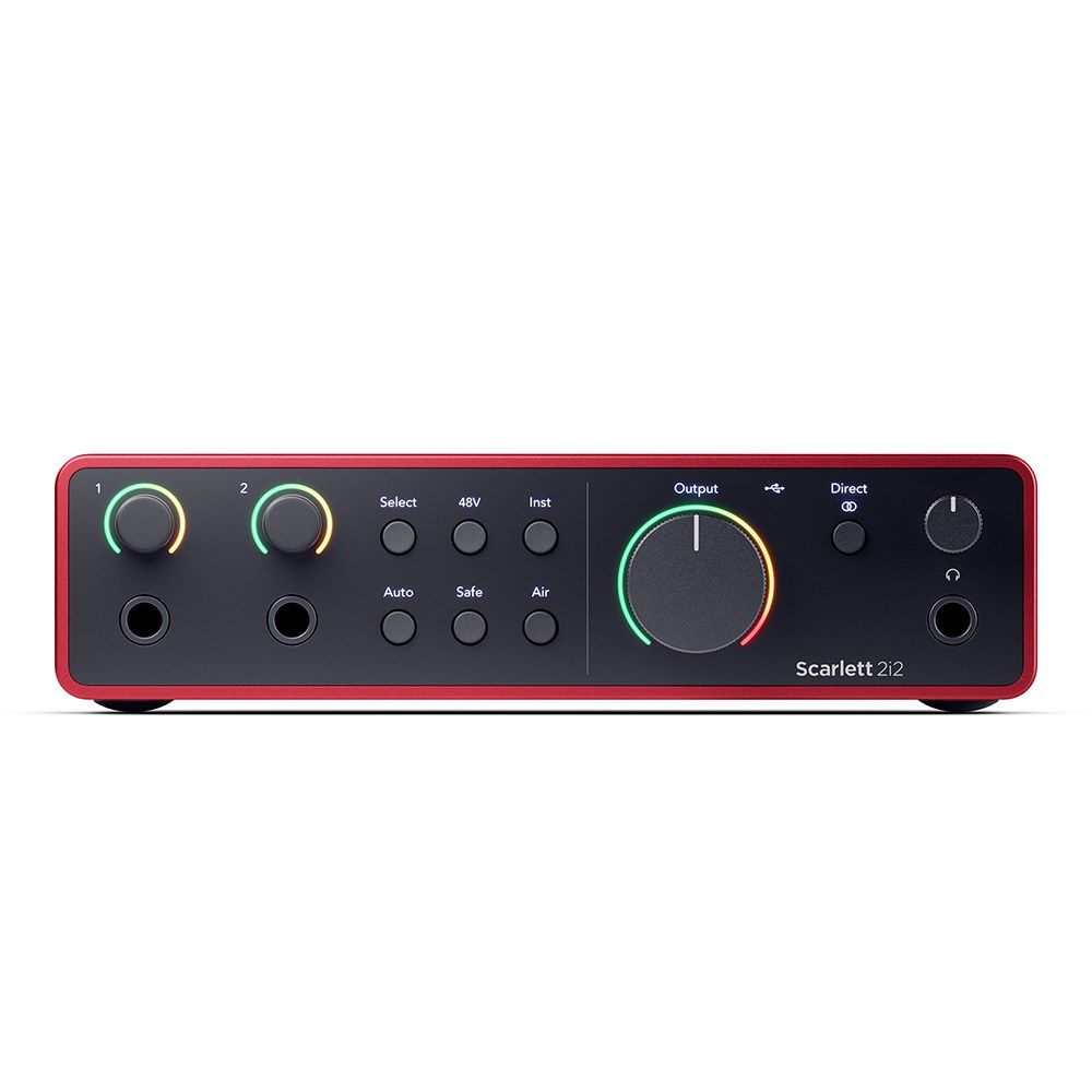 Focusrite Scarlett 2i2 Gen 4 2-in/2-out USB Audio Interface w/ Air Mode & Auto Gain - Image 1