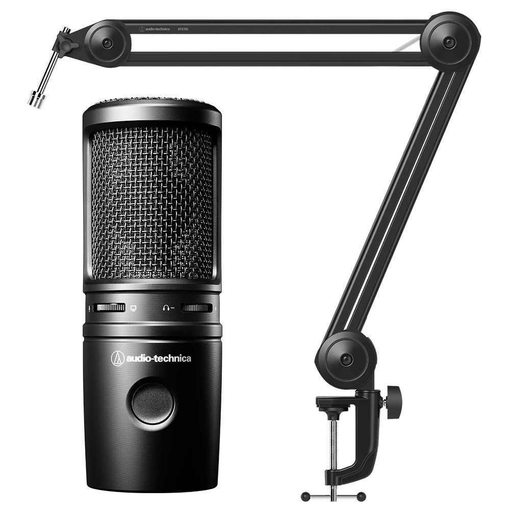 Audio Technica AT2020USB-X USB Condenser Microphone w/ Boom Arm - Image 1