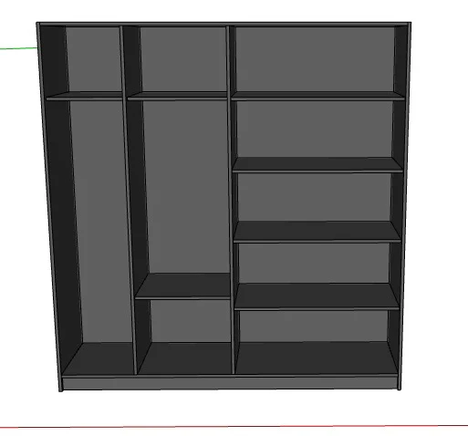 دولاب 200×190سم - SHR331 - Image 3
